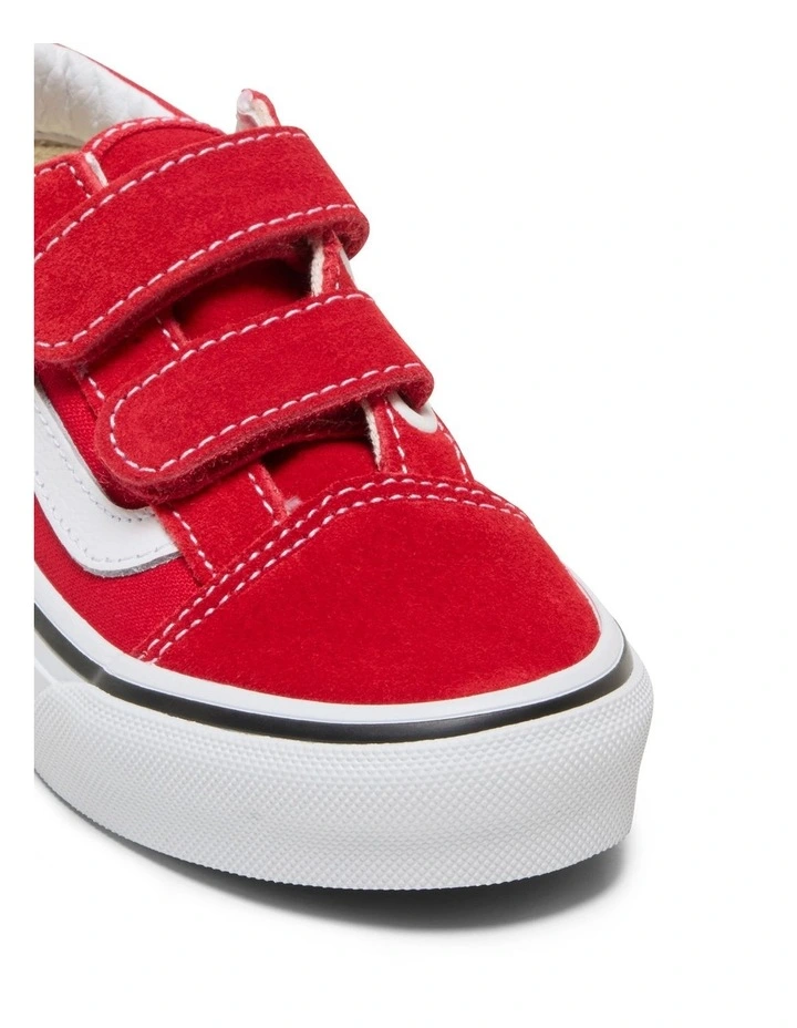 Old Skool V Youth Sneakers In Red image 4