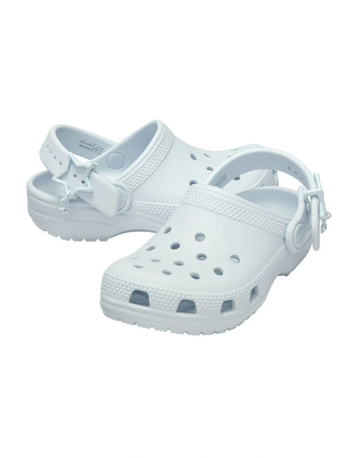 Classic Buckle Clog Youth Beach Sandals in Dusty Blue image 4