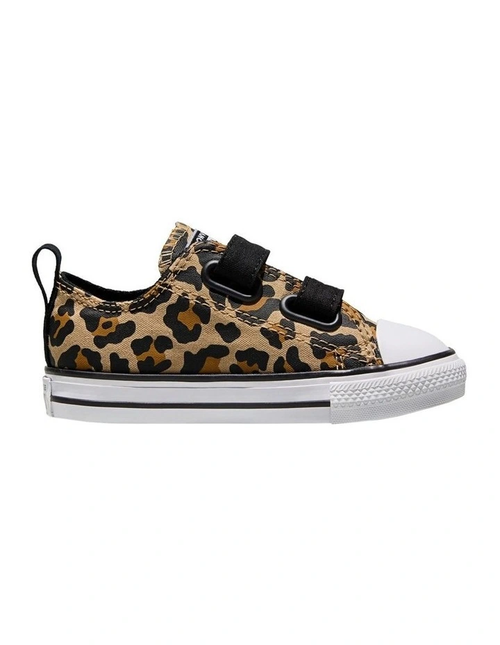 Chuck Taylor All Star 2V Leopard Infant Sneakers In Brown image 2