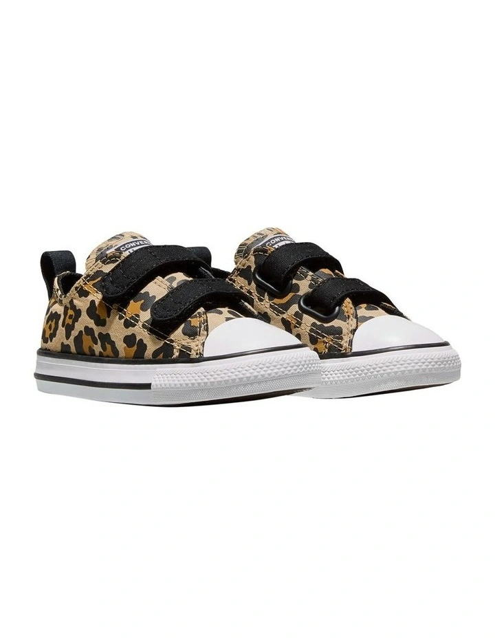 Chuck Taylor All Star 2V Leopard Infant Sneakers In Brown image 4