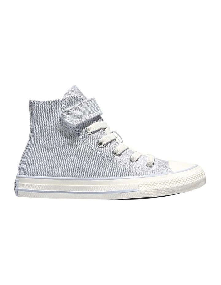 Chuck Taylor All Star Canvas Shimmer Hi Youth Sneakers In Light Purple image 1