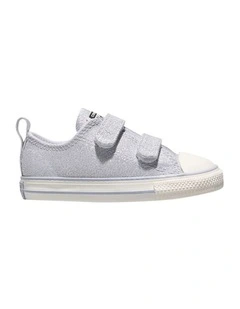 Chuck Taylor All Star 2V Canvas Shimmer Infant Sneakers In Lt Purple