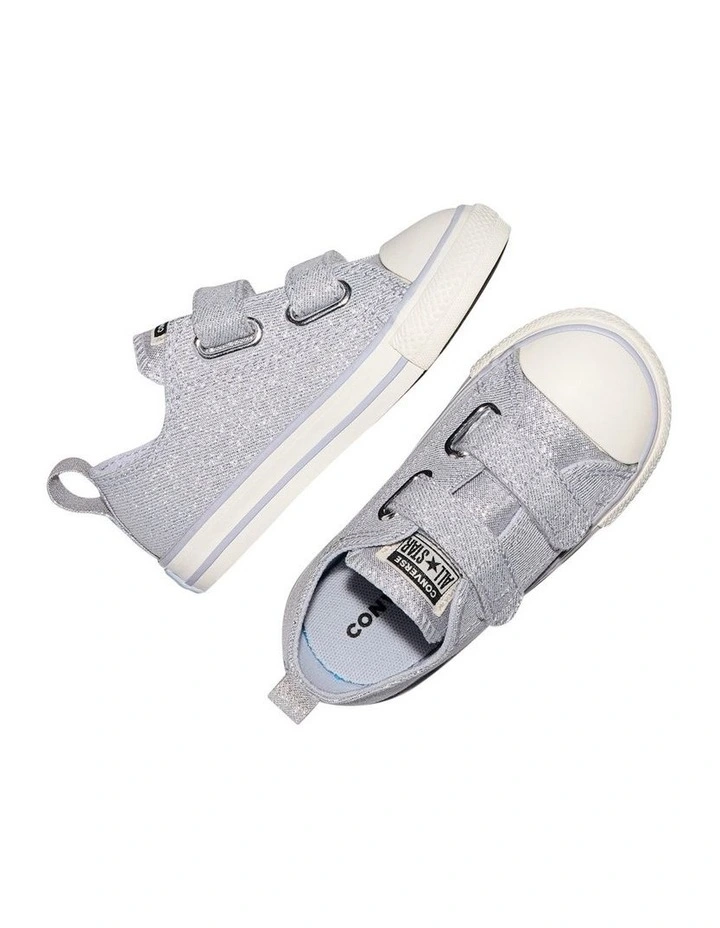Chuck Taylor All Star 2V Canvas Shimmer Infant Sneakers In Lt Purple image 3