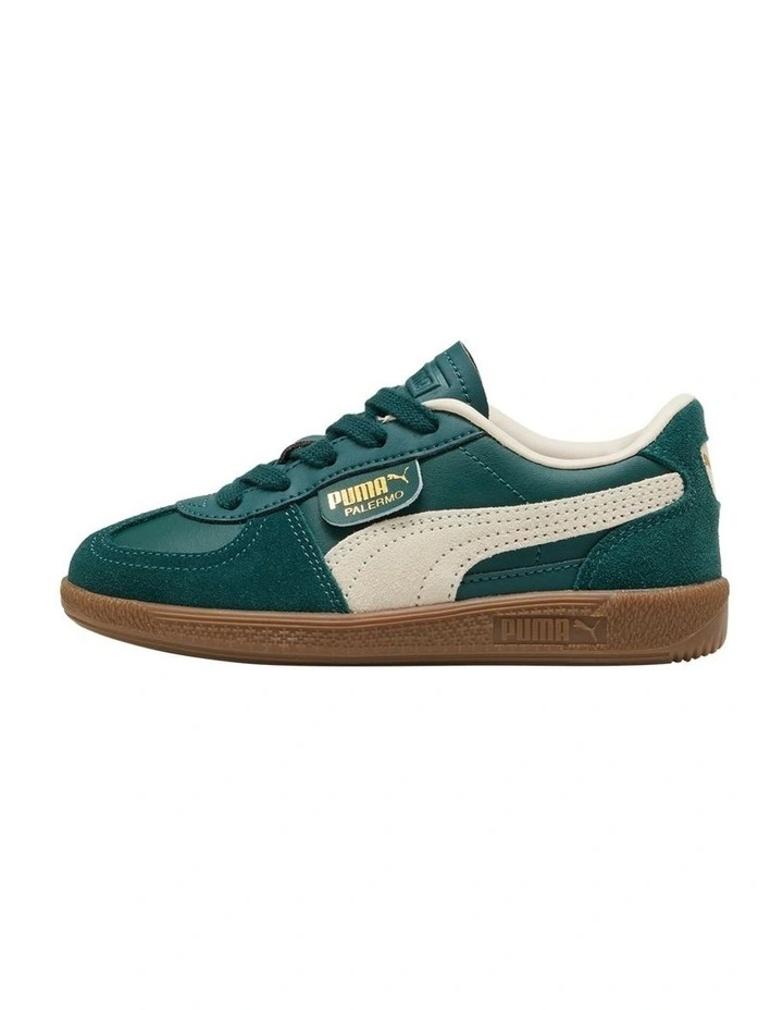 Palermo Leather Pre-School Sneakers In Dark Green image 2