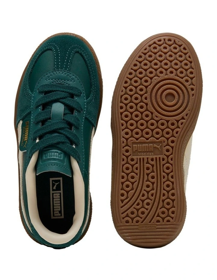 Palermo Leather Pre-School Sneakers In Dark Green image 3