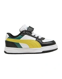 Caven Iii Block Self-Fastening Infant Sneakers In Blk/White