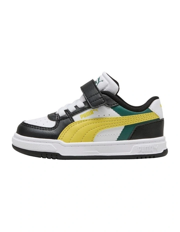 Caven Iii Block Self-Fastening Infant Sneakers In Blk/White image 2