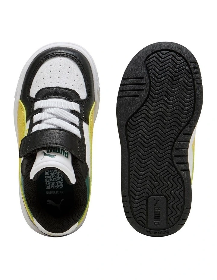 Caven Iii Block Self-Fastening Infant Sneakers In Blk/White image 3