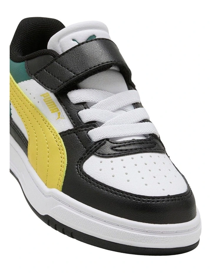 Caven Iii Block Self-Fastening Pre-School Sneakers In Blk/White image 4