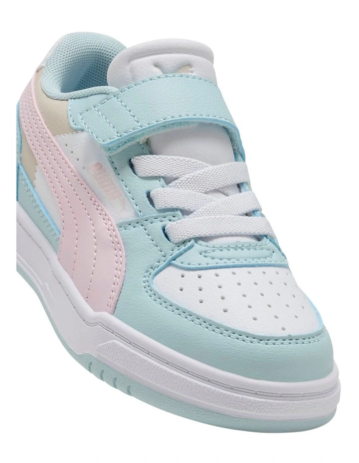 Caven Iii Block Self-Fastening Pre-School Sneakers In White image 4