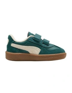 Palermo Ltr Self-Fastening Infant Sneakers In Dark Green