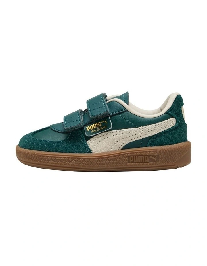 Palermo Ltr Self-Fastening Infant Sneakers In Dark Green image 2