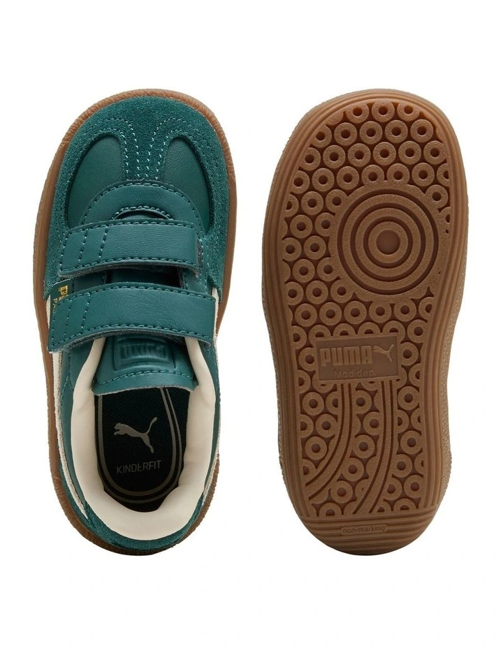 Palermo Ltr Self-Fastening Infant Sneakers In Dark Green image 3