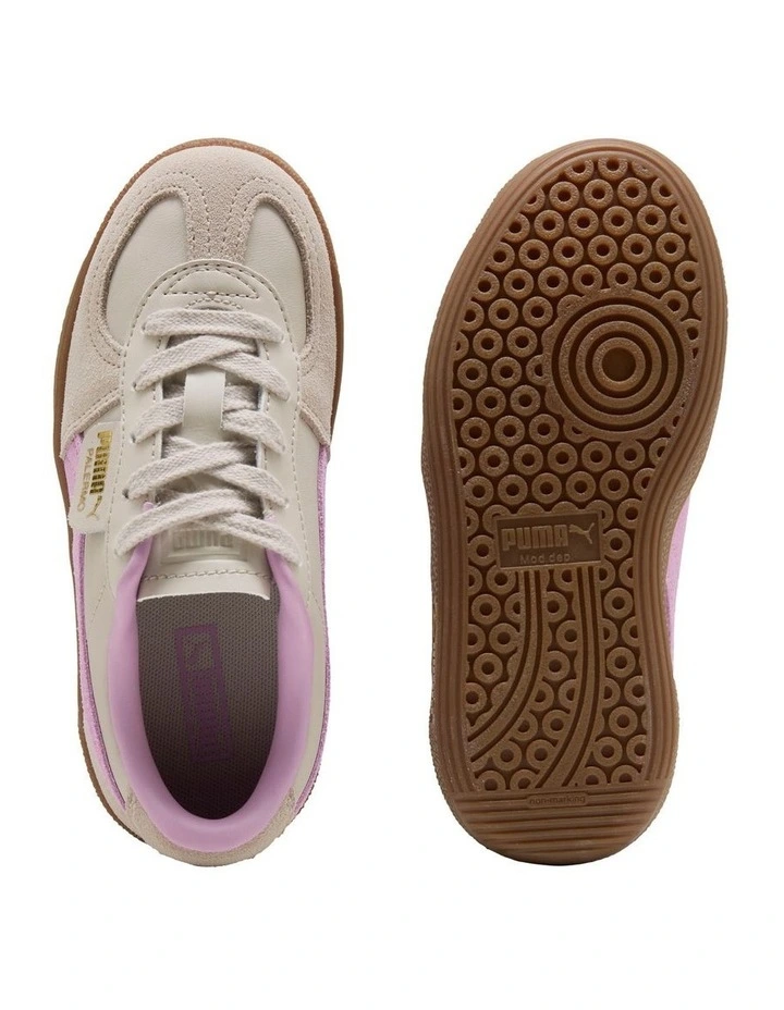 Palermo Leather Pre-School Sneakers In Mocha image 3