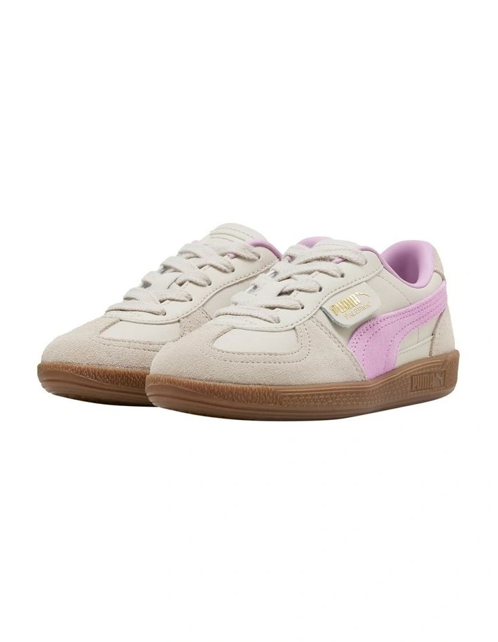 Palermo Leather Pre-School Sneakers In Mocha image 5