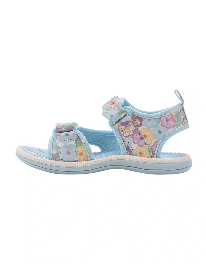 Flora Beach Sandals In Blue image 2