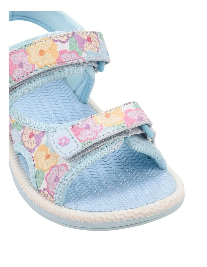 Flora Beach Sandals In Blue image 4