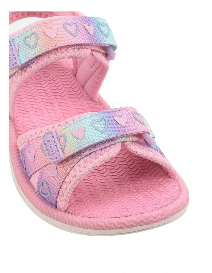 Fleur Beach Sandals In Pink image 4