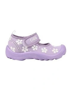 Floral Beach Sandals In Lilac