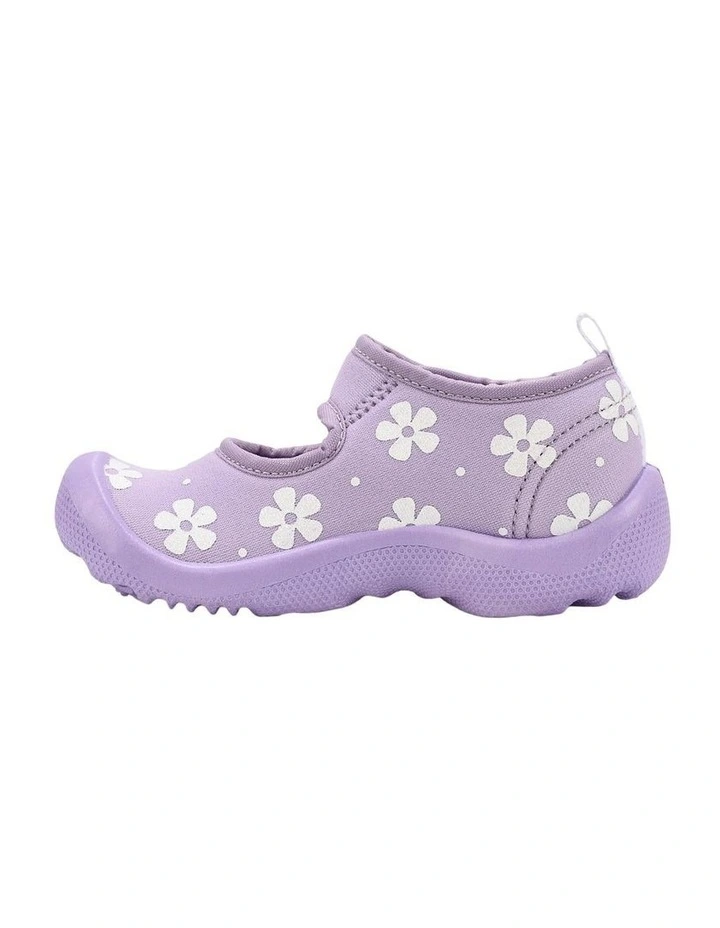 Floral Beach Sandals In Lilac image 2