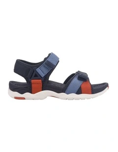 Travis Sandals In Navy Multi