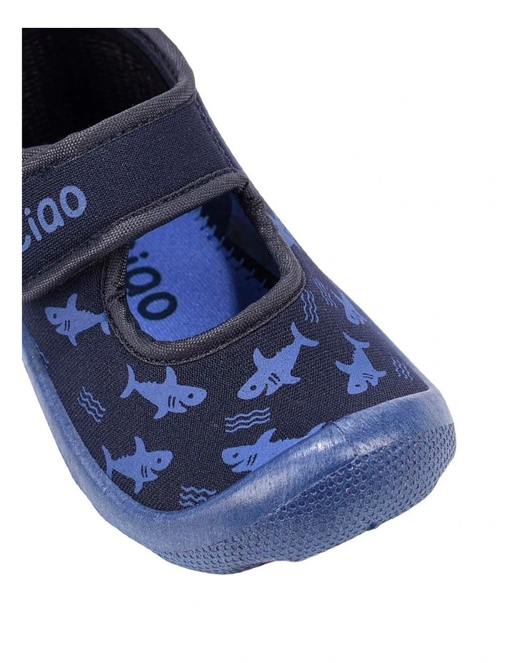 Sea Shark Beach Sandals In Navy image 4