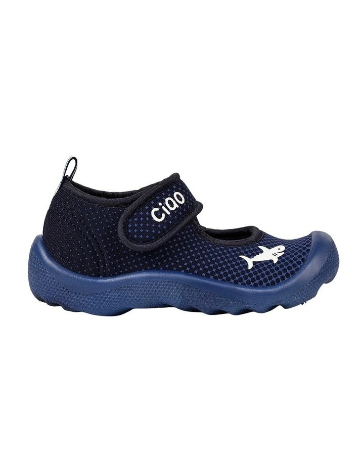 Spotty Shark Beach Sandals In Navy image 1