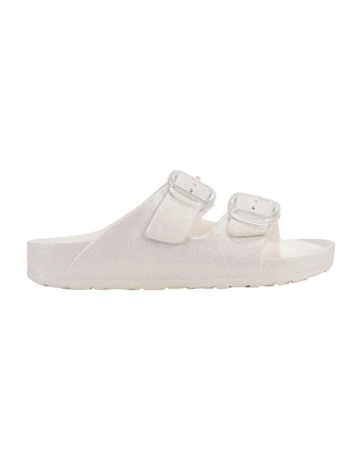 Kory Slide Beach Sandals in Black or White image 1