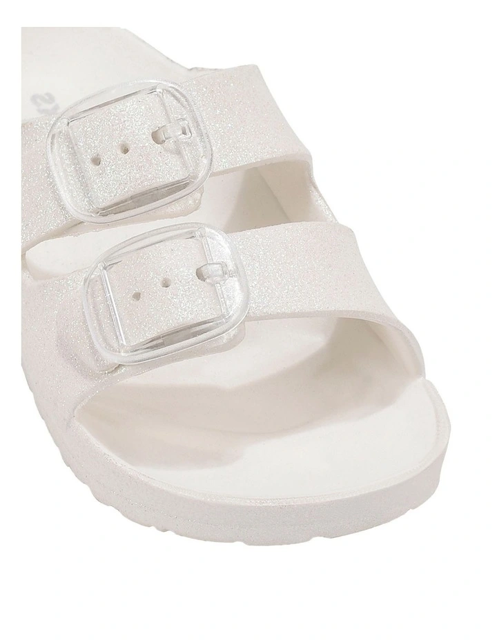 Kory Slide Beach Sandals in Black or White image 4