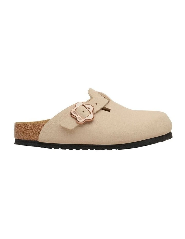 Boston Flower Narrow Sandals In Beige image 1