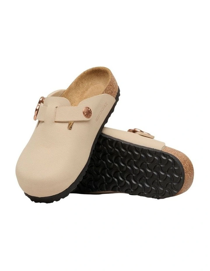 Boston Flower Narrow Sandals In Beige image 3
