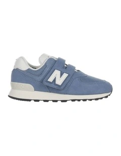 574 V1 Self-Fastening Strap Pre-School Sneakers In Denim