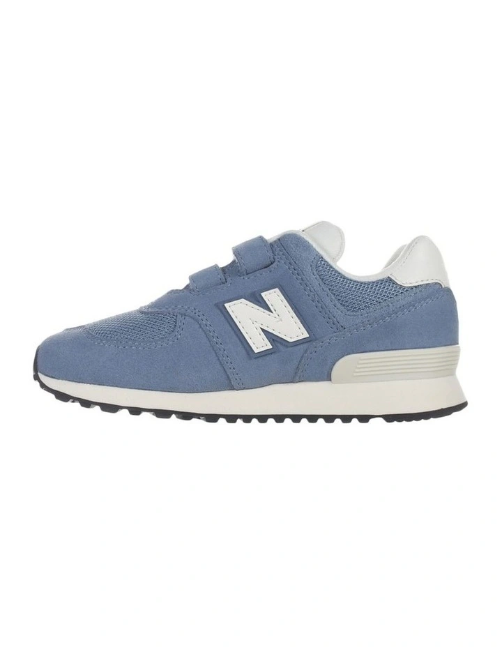 574 V1 Self-Fastening Strap Pre-School Sneakers In Denim image 2