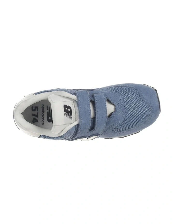 574 V1 Self-Fastening Strap Pre-School Sneakers In Denim image 3