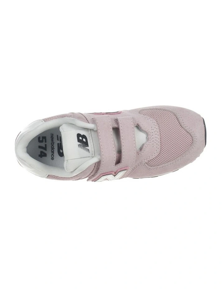 574 V1 Self-Fastening Strap Pre-School Sneakers In Lt Pink image 3