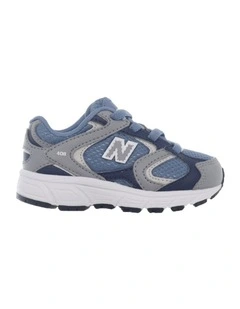 408 Elastic Lace Infant Sneakers in Grey