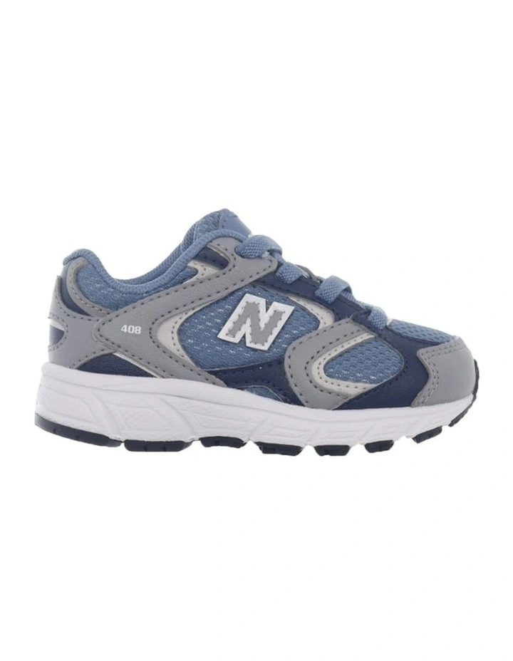 408 Elastic Lace Infant Sneakers in Grey image 1