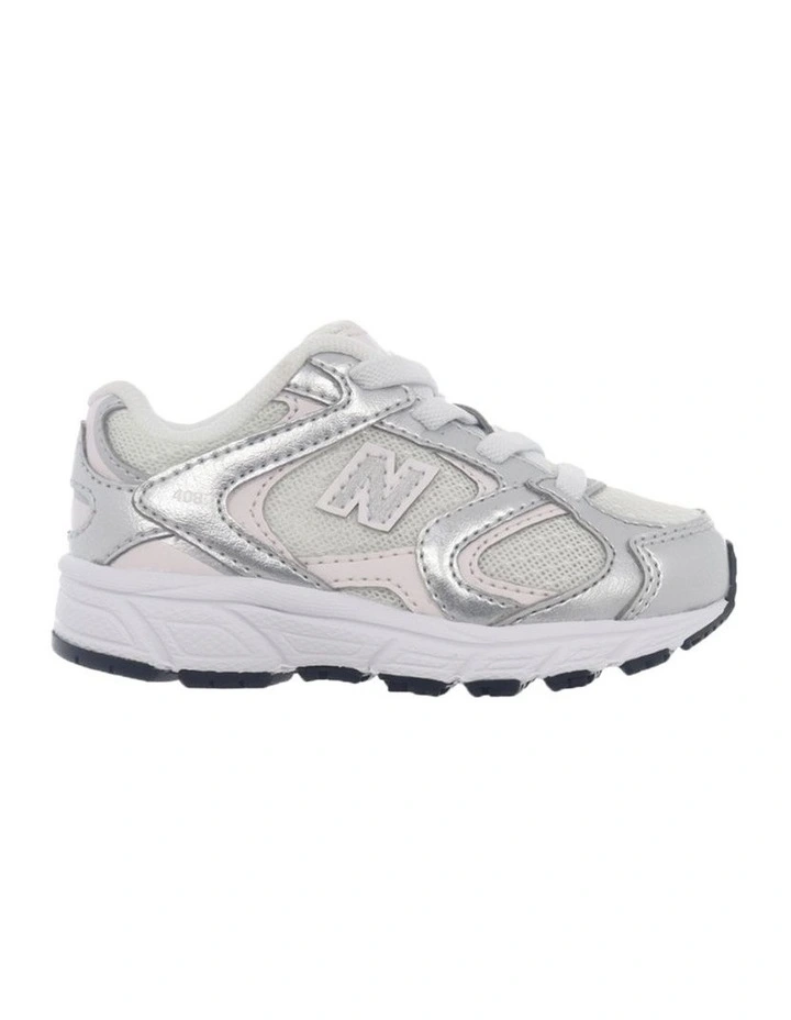 408 Elastic Lace Infant Sneakers In Grey image 1