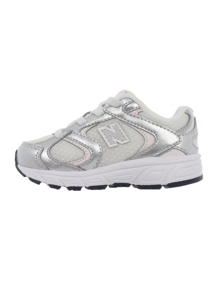 408 Elastic Lace Infant Sneakers In Grey image 2