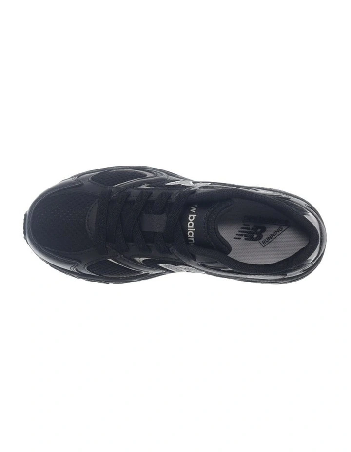 408 Elastic Lace Pre-School Sneakers In Black image 3