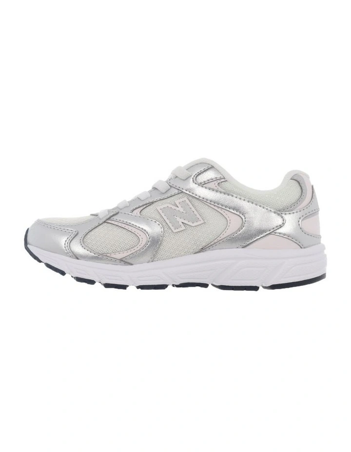 408 Elastic Lace Pre-School Sneakers In Grey image 2