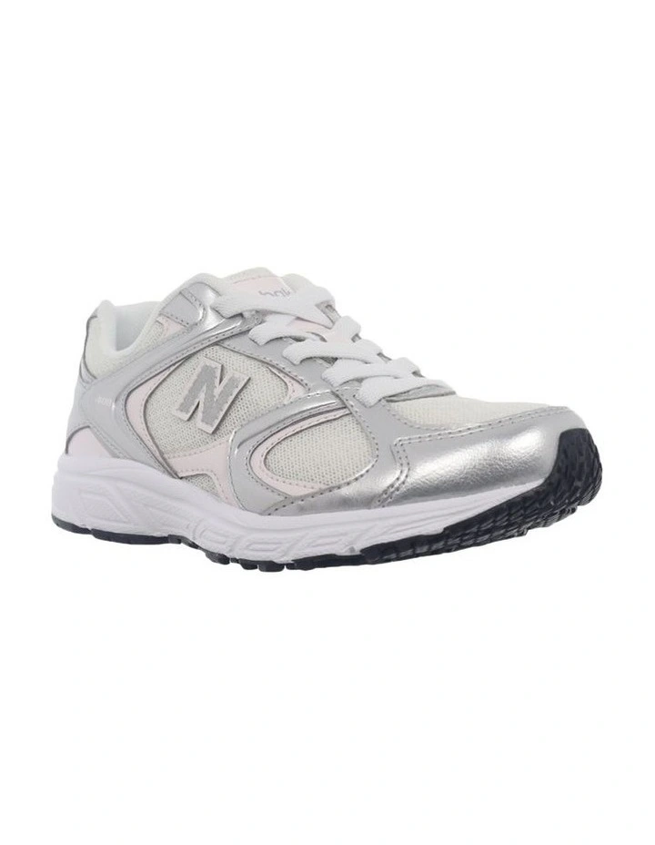408 Elastic Lace Pre-School Sneakers In Grey image 4