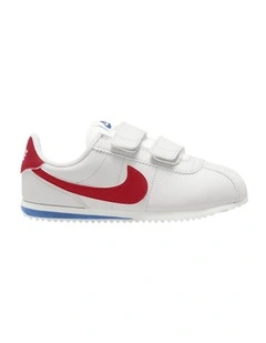 Cortez Velcro Pre-School Sneakers in White