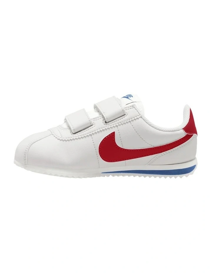 Cortez Velcro Pre-School Sneakers in White image 2