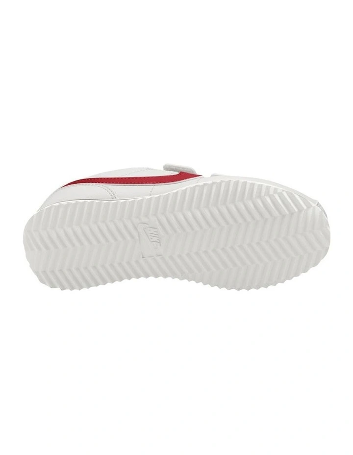 Cortez Velcro Pre-School Sneakers in White image 3