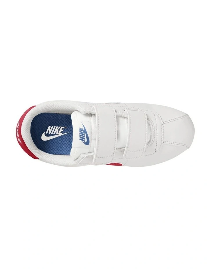 Cortez Velcro Pre-School Sneakers in White image 4