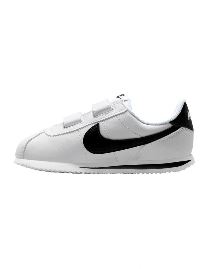 Cortez Velcro Pre-School Sneakers in White image 2
