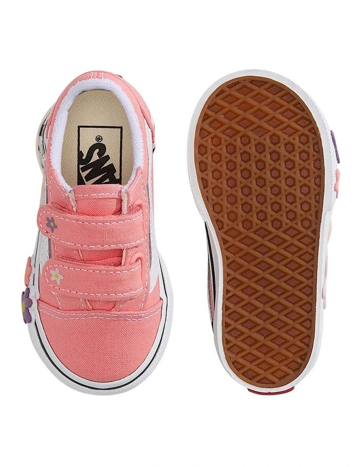 Old Skool V Flowers Infant Sneakers In Blush image 2