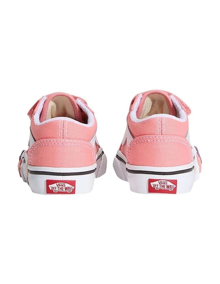 Old Skool V Flowers Infant Sneakers In Blush image 3