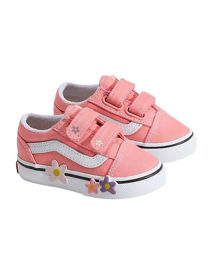 Old Skool V Flowers Infant Sneakers In Blush image 4
